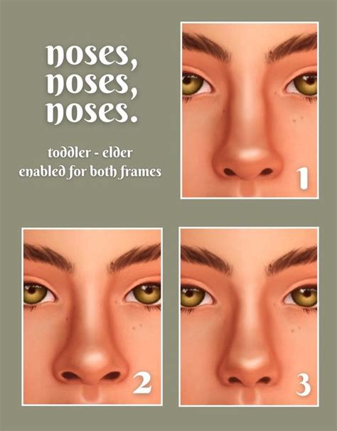 Noses Noses Noses A Nose Preset Pack Lol Meeshi Sims 4 Cc Eyes