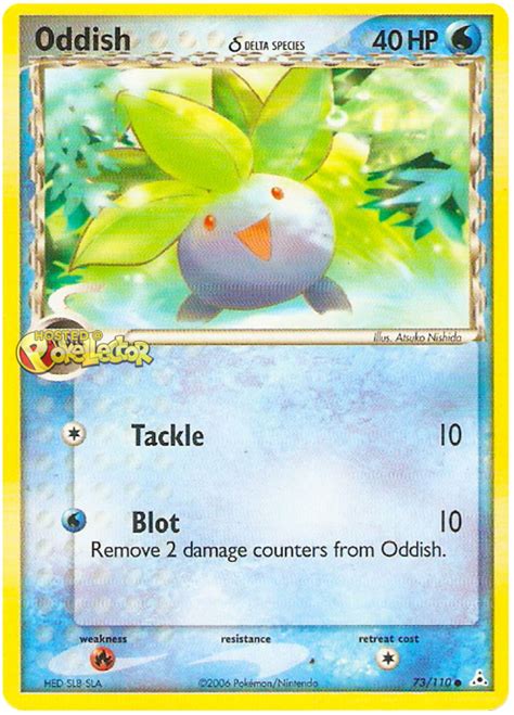 Oddish Delta Species Ex Holon Phantoms Pokemon Card