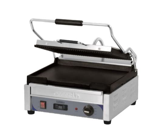 Grill Panini Grand Premium Rainurée Lisse avec minuteur CASSELIN