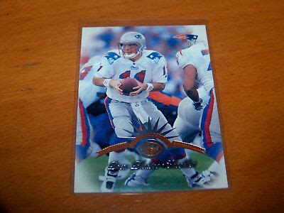 PATRIOTS DREW BLEDSOE 1997 LEAF CHECKLIST CARD 198 EBay