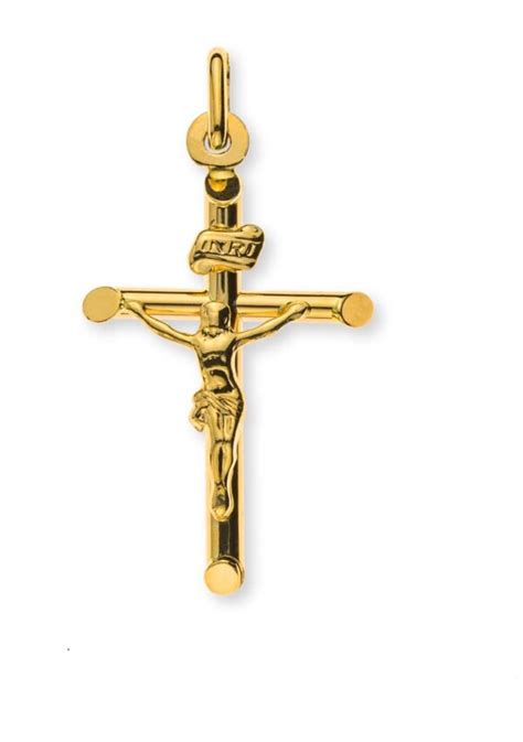 Kreuz Gelbgold Mit Christus H Mm B Mm Goldhaus Schweiz