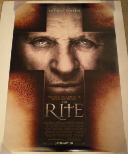 THE RITE MOVIE POSTER 2 Sided ORIGINAL 27x40 ANTHONY HOPKINS | #4584125032