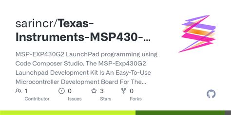 Texas Instruments Msp Launchpad Ccs Examples Main C At Master