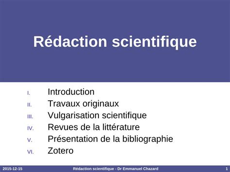 Pdf Rédaction Scientifique · Deux Types Darticles