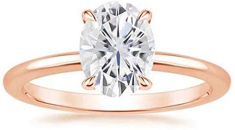 Belinda Jewelz Carat Moissanite K Rose Gold Engagement Ring With