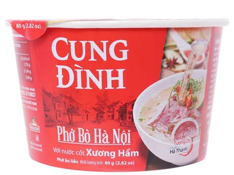 Cung Dinh Instant Noodles Pho Ha Noi Steam Beef Cup G X Wholesale