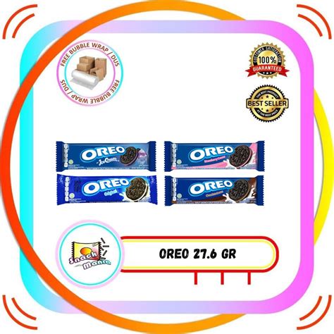 Oreo Biscuit Sandwich Contents 3 Original Vanilla Strawberry Chocolate Ice Cream 27 6 Gr Lup