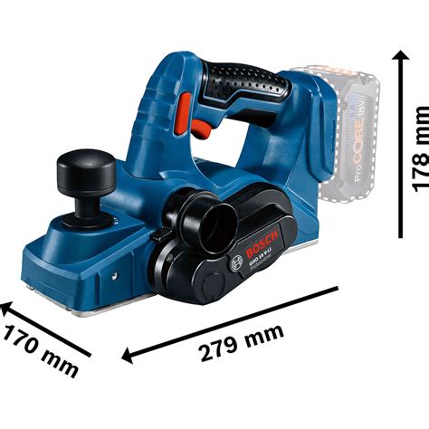 CEPILLO PARA MADERA BOSCH GHO 18V LI SIN BATERÍA The Home Depot México