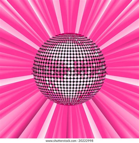 Pink Disco Ball Background Vector Illustration Stock Vector (Royalty Free) 20222998