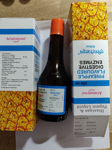 Aristozyme Syrup Packaging Size Ml Rs Bottle Kachhela