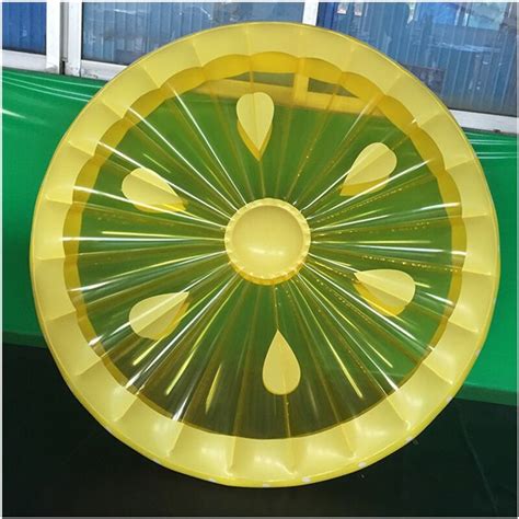 Inflatable Pool Float 160cm Big Lemon Slice Huge Floating Raft Swimming