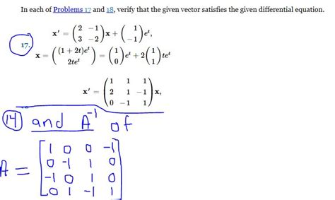 Solved In Each Of Problems 17 And 18 Verify That The Given