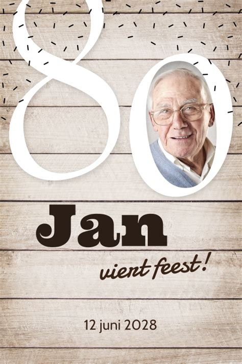 Uitnodiging 80 Jaar Maken Op Fuif