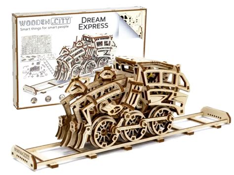 3D Wooden Train Puzzle - Dream Express | Wooden.City