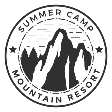 Mountain Summer Camp Logo Transparent Png And Svg Vector File