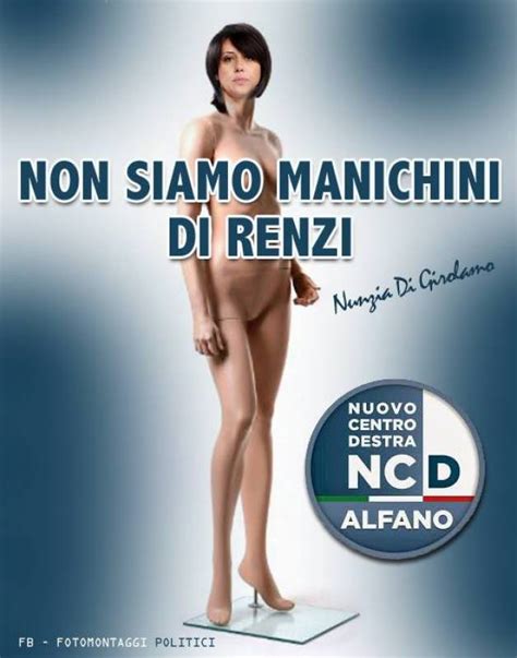 Nunzia De Girolamo E I Manichini Di Renzi Dago Fotogallery