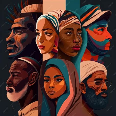 Premium AI Image | Unity in Diversity Illustration of a Diverse Group