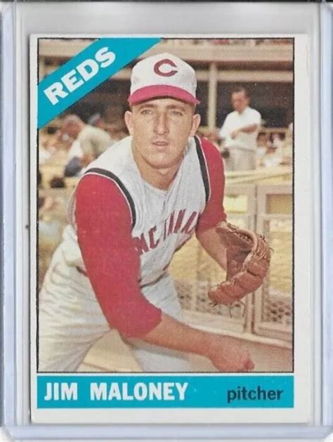 JIM MALONEY CINCINNATI Reds 1966 Topps MLB Baseball 140 EUR 8 09