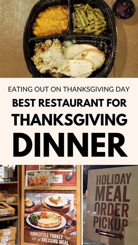 The Best Restaurant For Thanksgiving Dinner Is In This Collage With