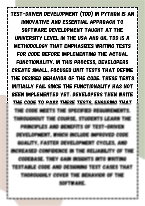 Solution Test Driven Development In Python Studypool