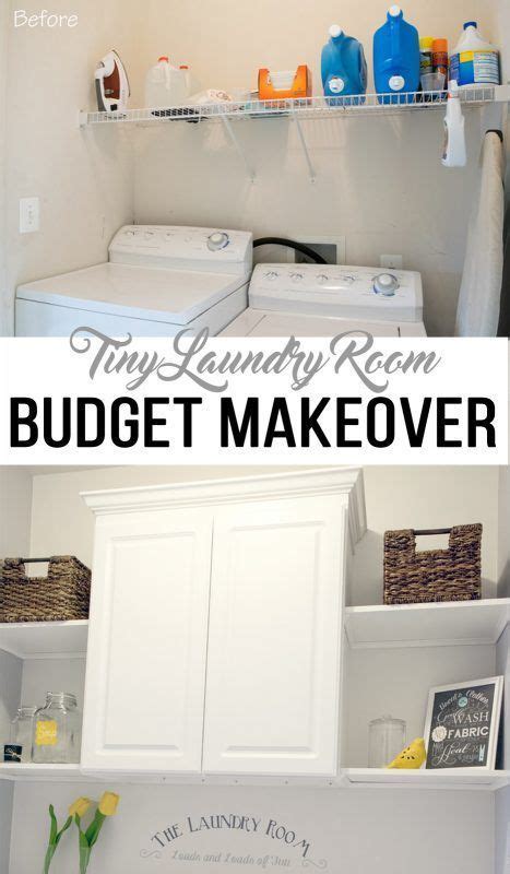 How To Install Laundry Room Cabinets Budget Laundry Room Makeover Laundry Room Closet