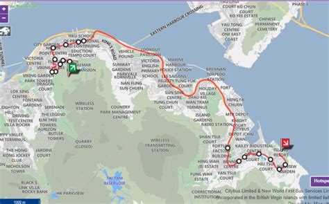 Hong Kong Bus Route No 85P Braemar Hill To Siu Sai Wan Island Resort