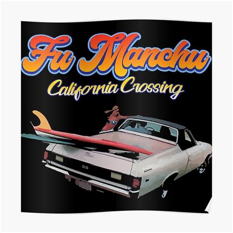 "Fu Manchu" Poster for Sale by Drewlie02 | Redbubble