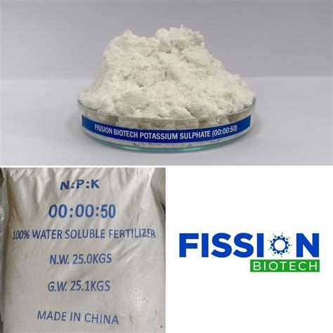 White Potassium Sulphate Npk Hdpe Bag Packaging Size Kg