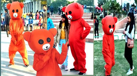 Crazy Teddy Bear Dance In Public😆 😂 Indian Teddy Paani Paani Song🔥 ️