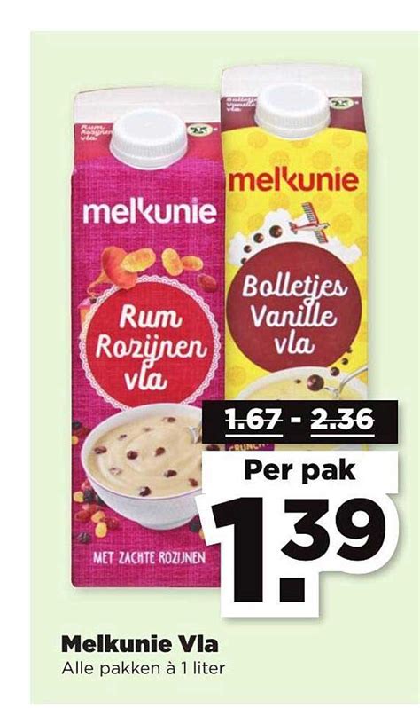 Melkunie Vla Aanbieding Bij Plus Folders Nl