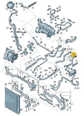 Mangueira De Ar Quente Jetta Audi A3 Sportback 1k0122073fs