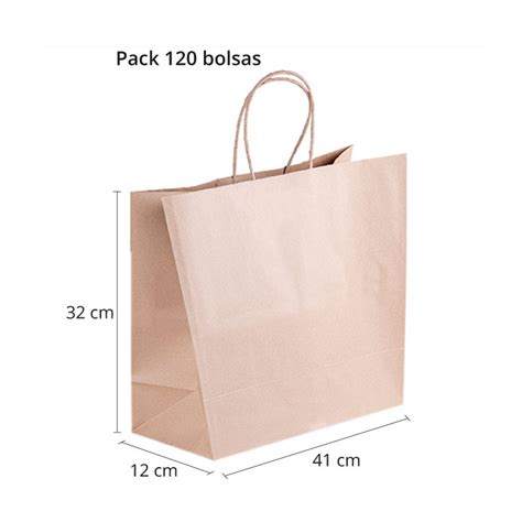 Bolsa Papel Kraft Con Asa Rizada Take Away Delivery Fumisan Fumisan