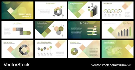 Business presentation templates Royalty Free Vector Image