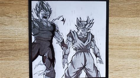 Drawing Goku True Ultra Instinct And Vegeta Ultra Ego Manga Version