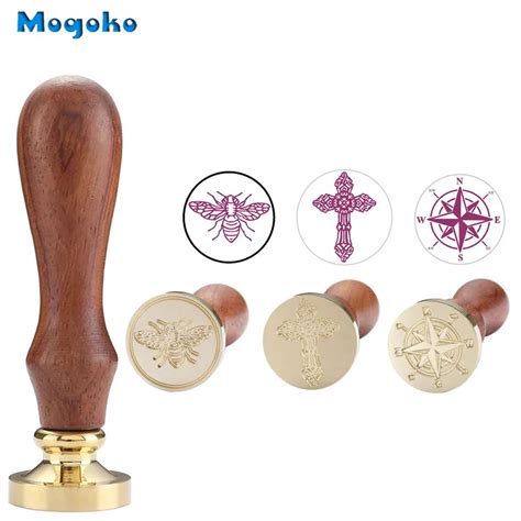 Mogoko New Wax Seal Stamp Retro Wood Classic Sealing Wax Seal Stamp