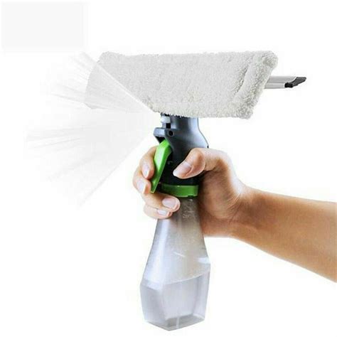 3 In 1 Window Cleaner Spray Bottle Wiper Squeegee Microfibre Pad Glass Cleaning 5055516269545 Ebay