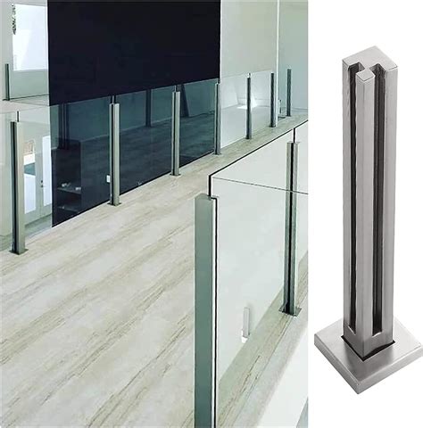 Zaunsäulen Glasgeländer Glas Geländerpfosten Balustradenstange aus Glas