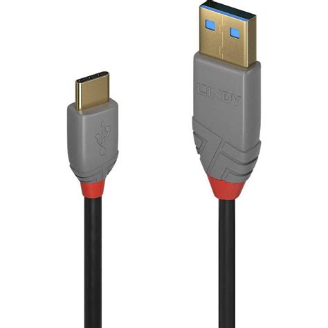 Lindy 1m Usb 2 Typ A An C Kabel Anthra Line Usb Kabel