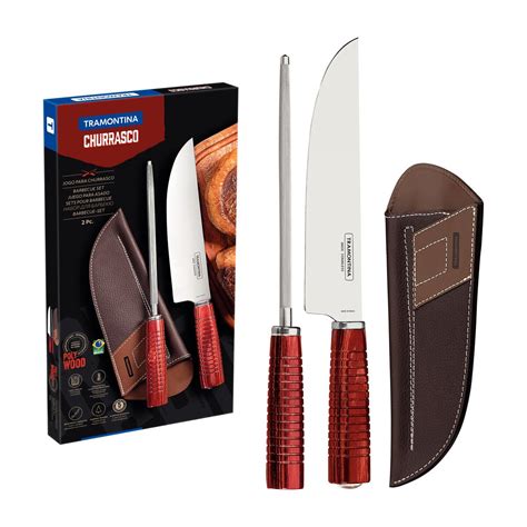 Tramontina Butchers Knife With Stainless Steel Blade And Treated Brown