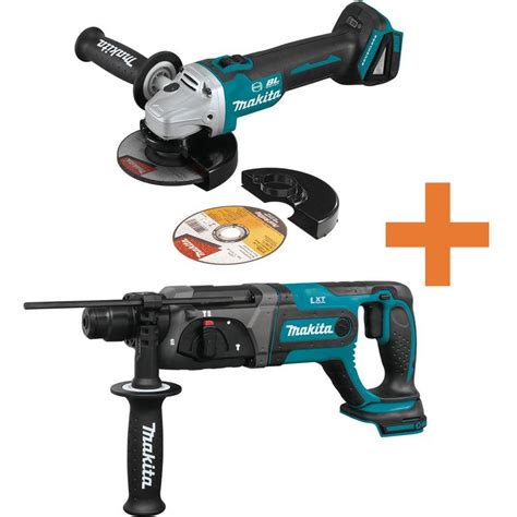 Makita 18V LXT Brushless 4 1 2 5 In Cut Off Angle Grinder And 18V LXT