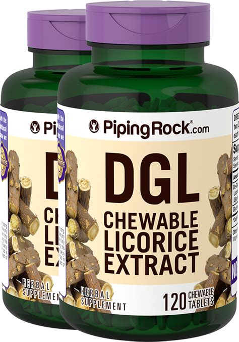 Dgl Licorice Root Extract 4000 Mg Per Serving 120 Chewable Tablets X