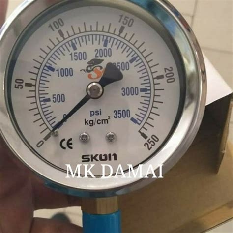 Jual Pressure Gauge Skon 250kg 4 Inch Manometer Raket 0 250kg Di