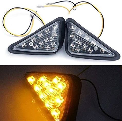 Rjvon Bike Body Front Led Indicator Light For Yamaha R15 V2v3v4m