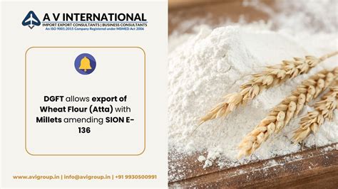 DGFT Allows Export Of Wheat Flour Atta With Millets