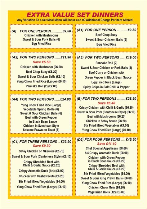 Four Seasons Chinese Takeaway Rugby S Full Menu Online