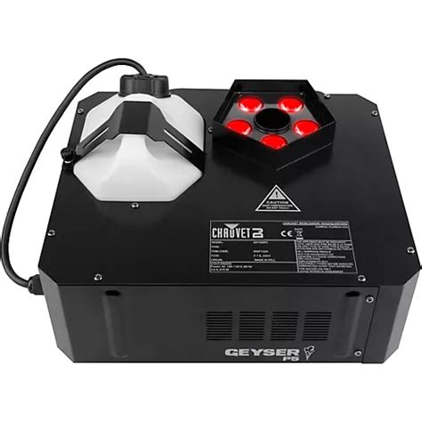 Chauvet Dj Geyser P Compact Vertical Fog Machine With Rgba Uv Leds And