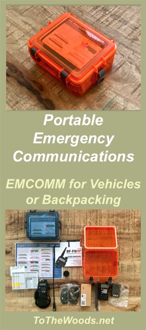 Portable Emergency Communications Kit Emcomm For Vehicles Camping