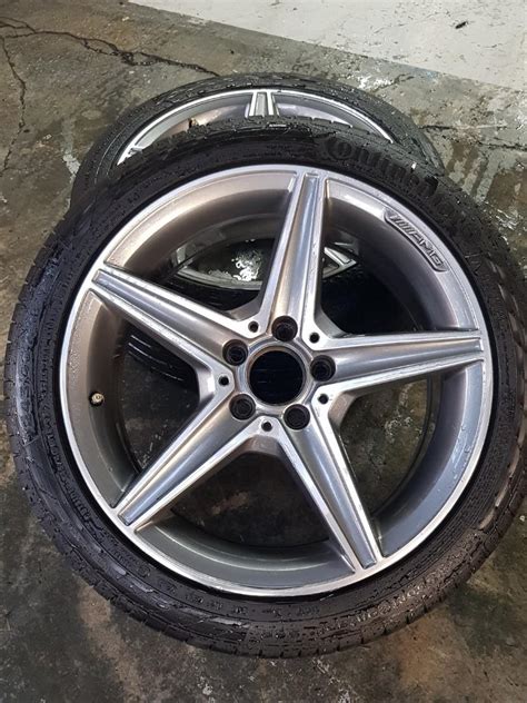 Genuine Mercedes Benz C Class W Amg Inch Spoke Polished Alloy