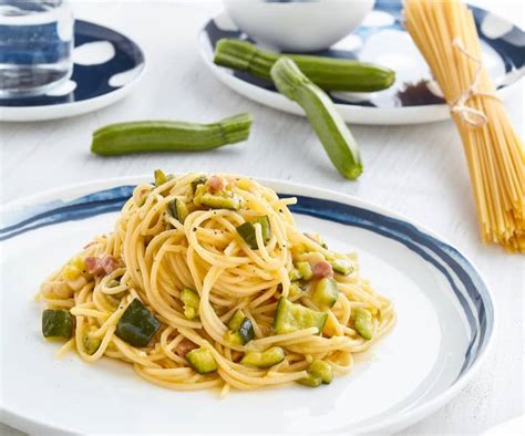 Carbonara Di Zucchine Fagiolini E Pancetta Cookidoo The Official