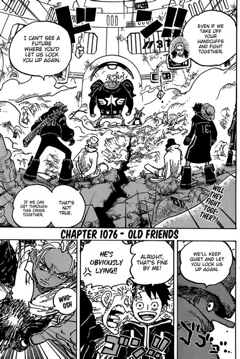 One Piece Chapter 1076 Old Friends One Piece Manga Online